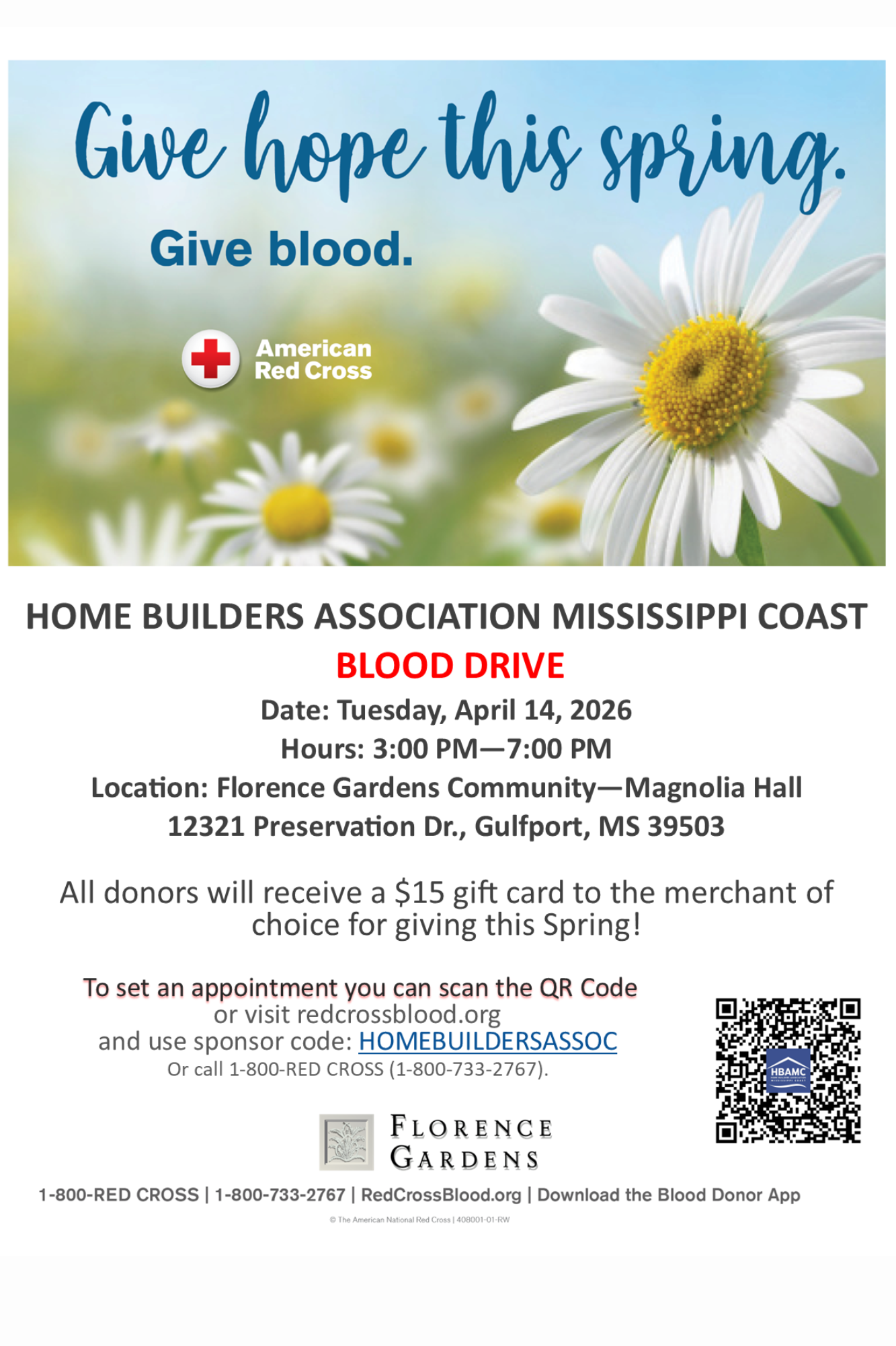 Blood Drive – Give Hope This Spring