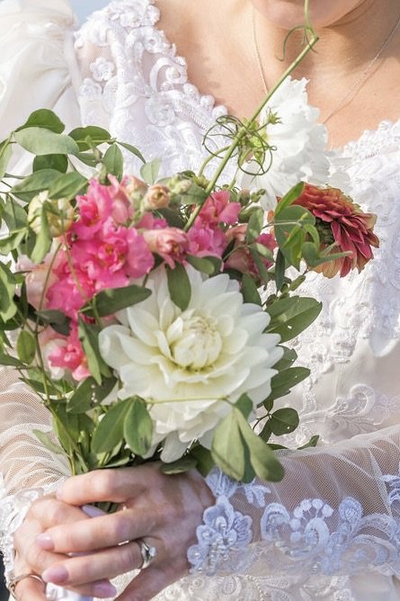 small bridal bouquet Photographer Ben Collier