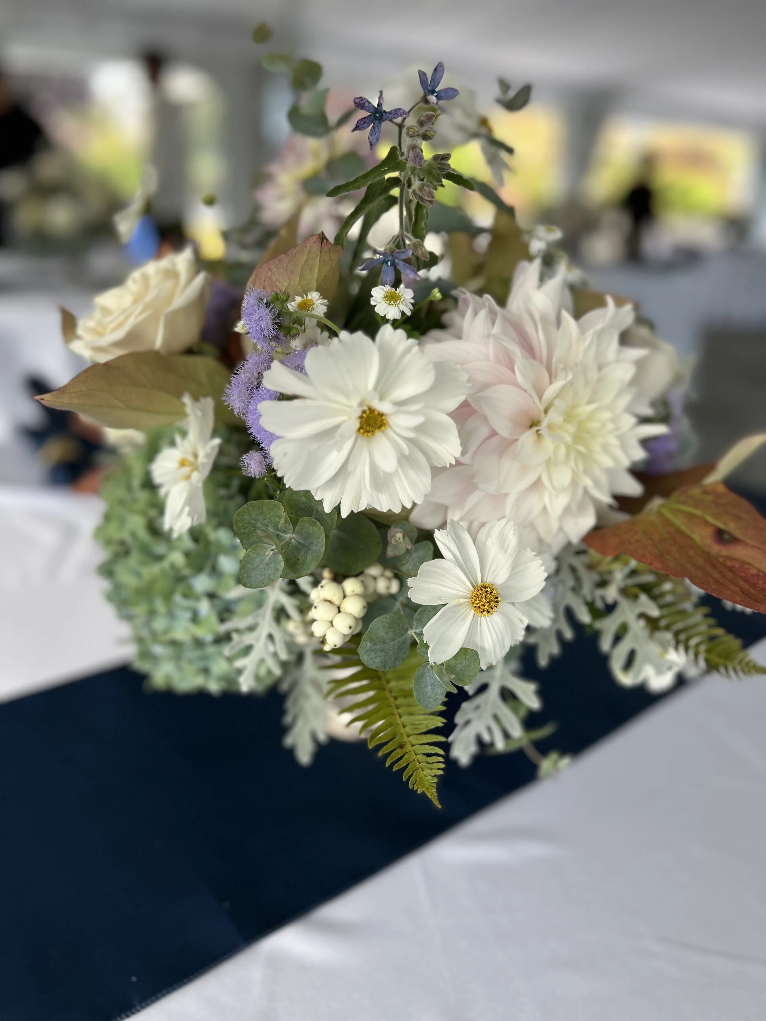 Blue and White is always a classic color combination, especially with a water view of the Puget Sound from Port Gamble, WA