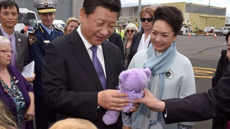Xi Jinping Bobby Bear Hobart Airport