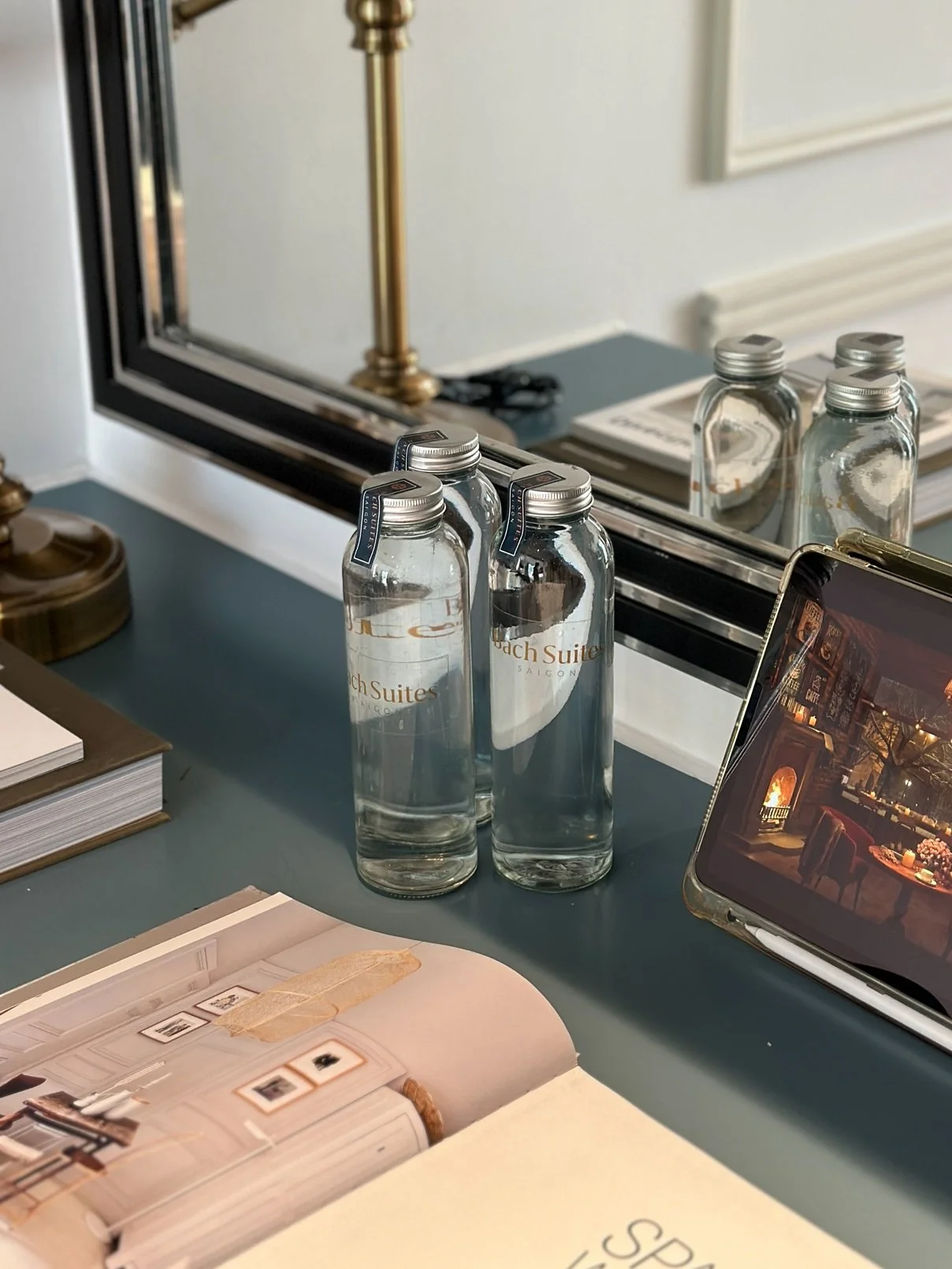 Unlimited bottled water in room to eliminate plastic in the hotel.jpg