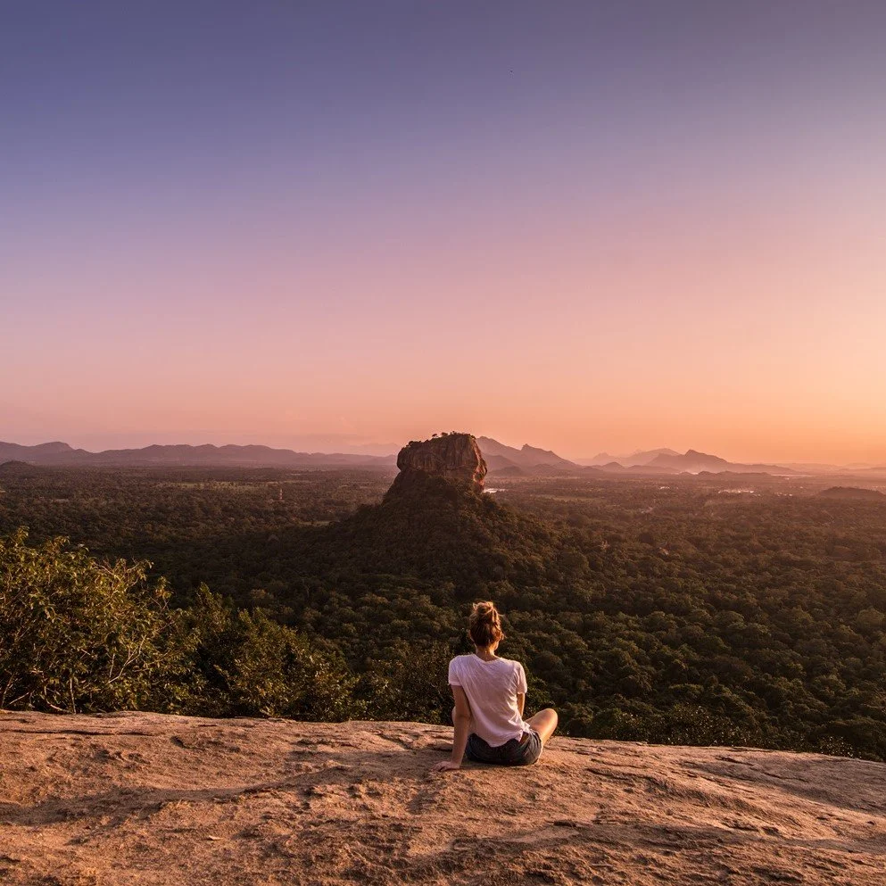 Sri Lanka - sustainable tourism - Sigiriya rises above Sri Lanka’s Cultural Triangle, one of the island’s most recognizable landmarks.