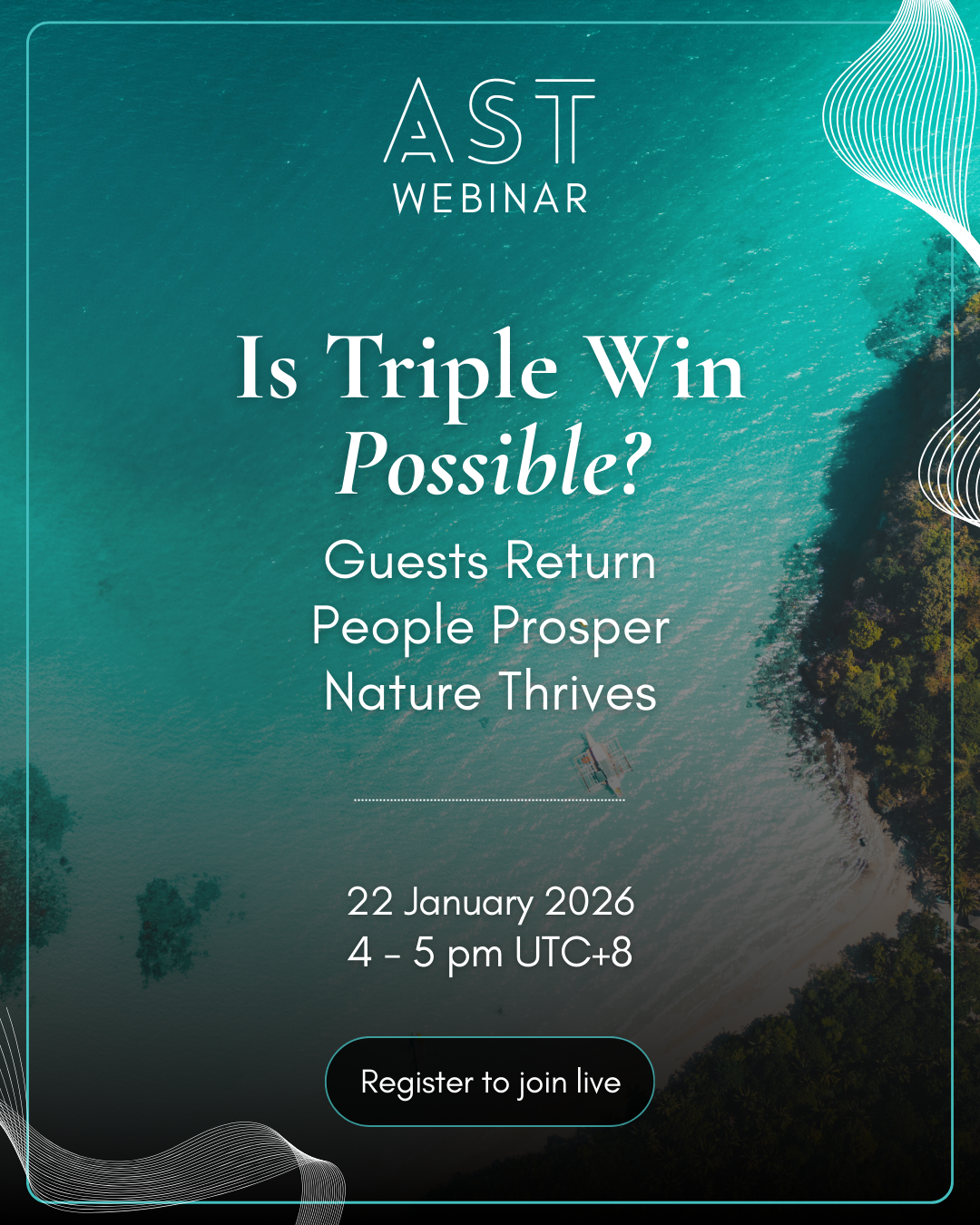 Webinar: Is Triple Win Possible? Guests Return, People Prosper, Nature Thrives