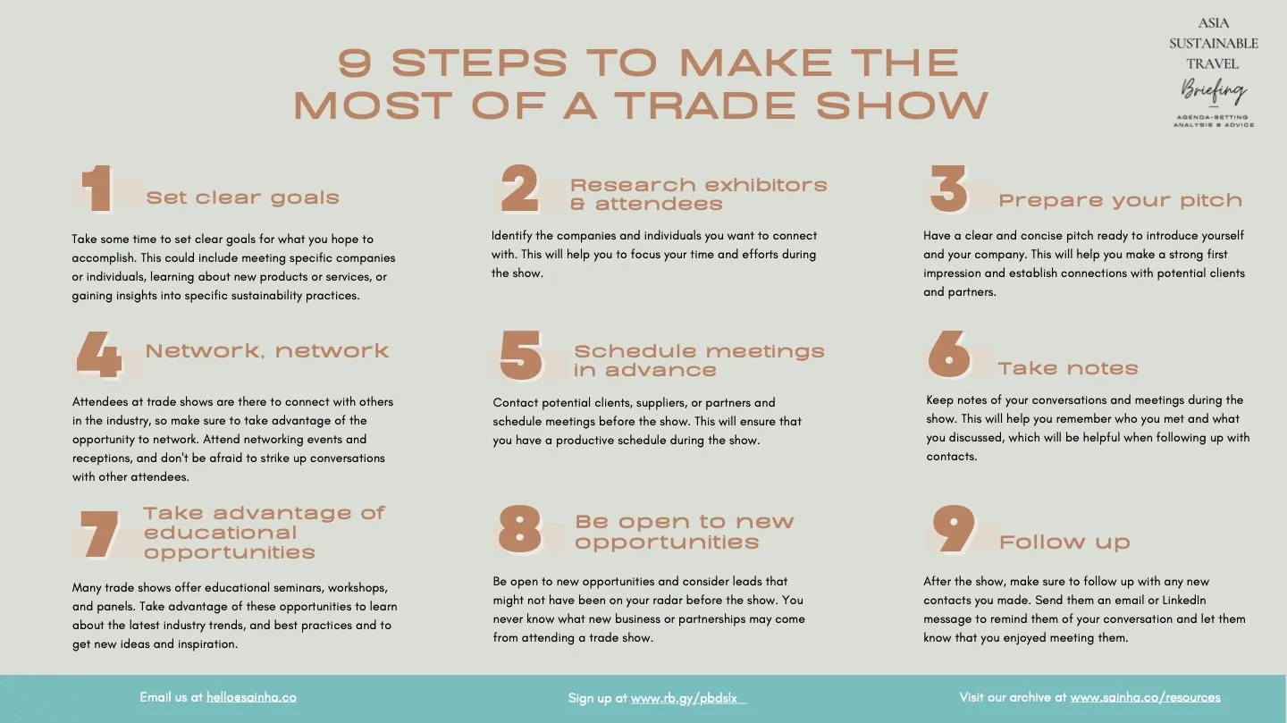 Travel Trade Show Tips