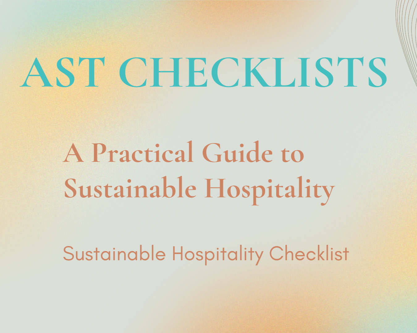 A Practical Guide to Sustainable Hospitality