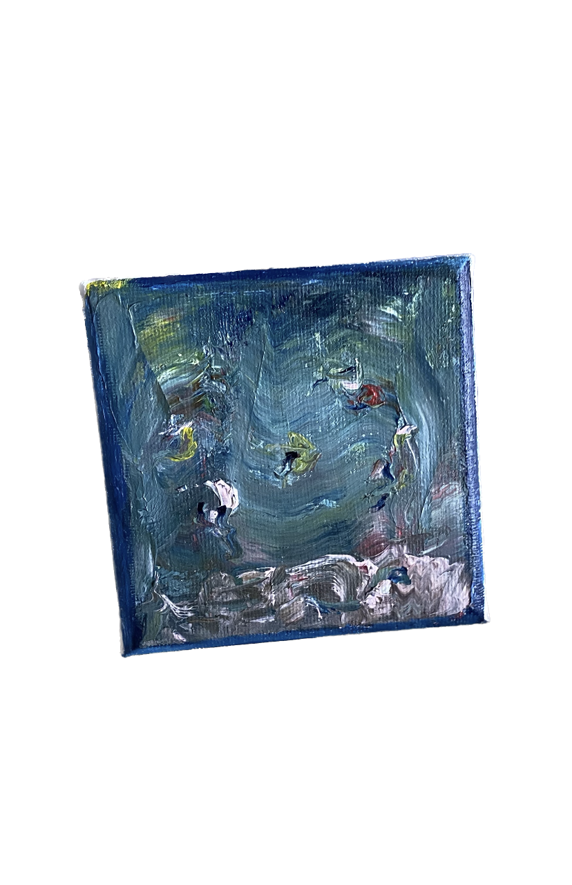 ex. op. 1. (2023). oil on canvas, 10 x 10 cm.