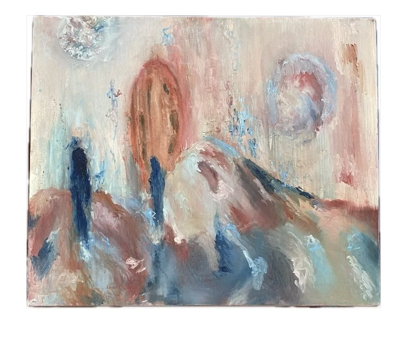 joining, journey apart (2024).
acrylic and oil on wood panel.
25 x 30cm.