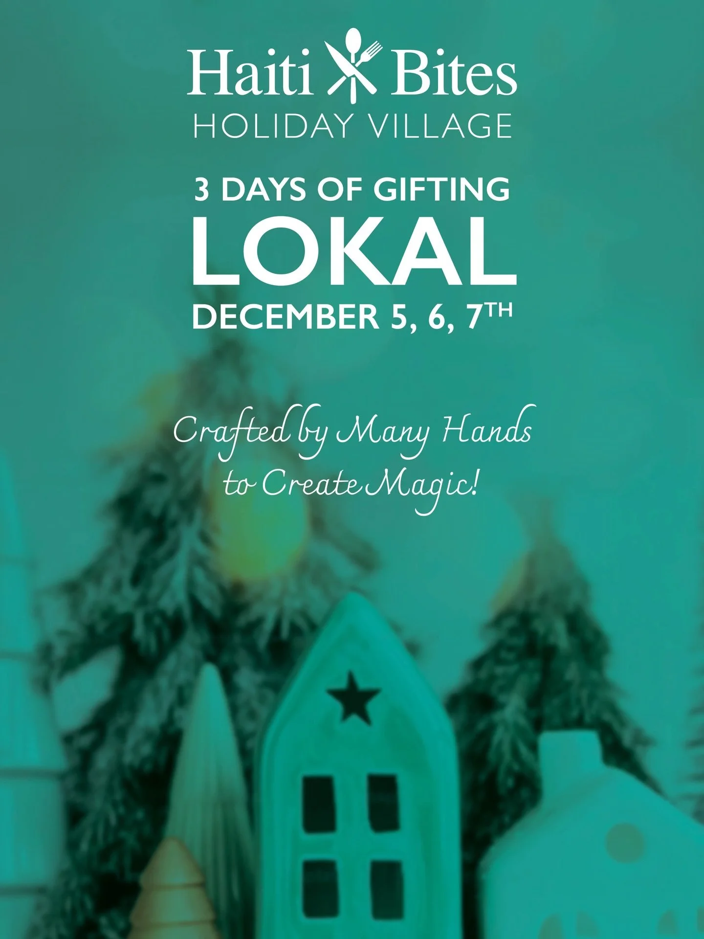 It&rsquo;s almost time&hellip; ✨
Join us December 5, 6 &amp; 7 for 3 Days of Gifting Lokal at the Ha&iuml;ti Bites Holiday Village.
A curated gathering of the finest local makers, gourmets, artisans, and creatives &mdash; all crafted by many hands to