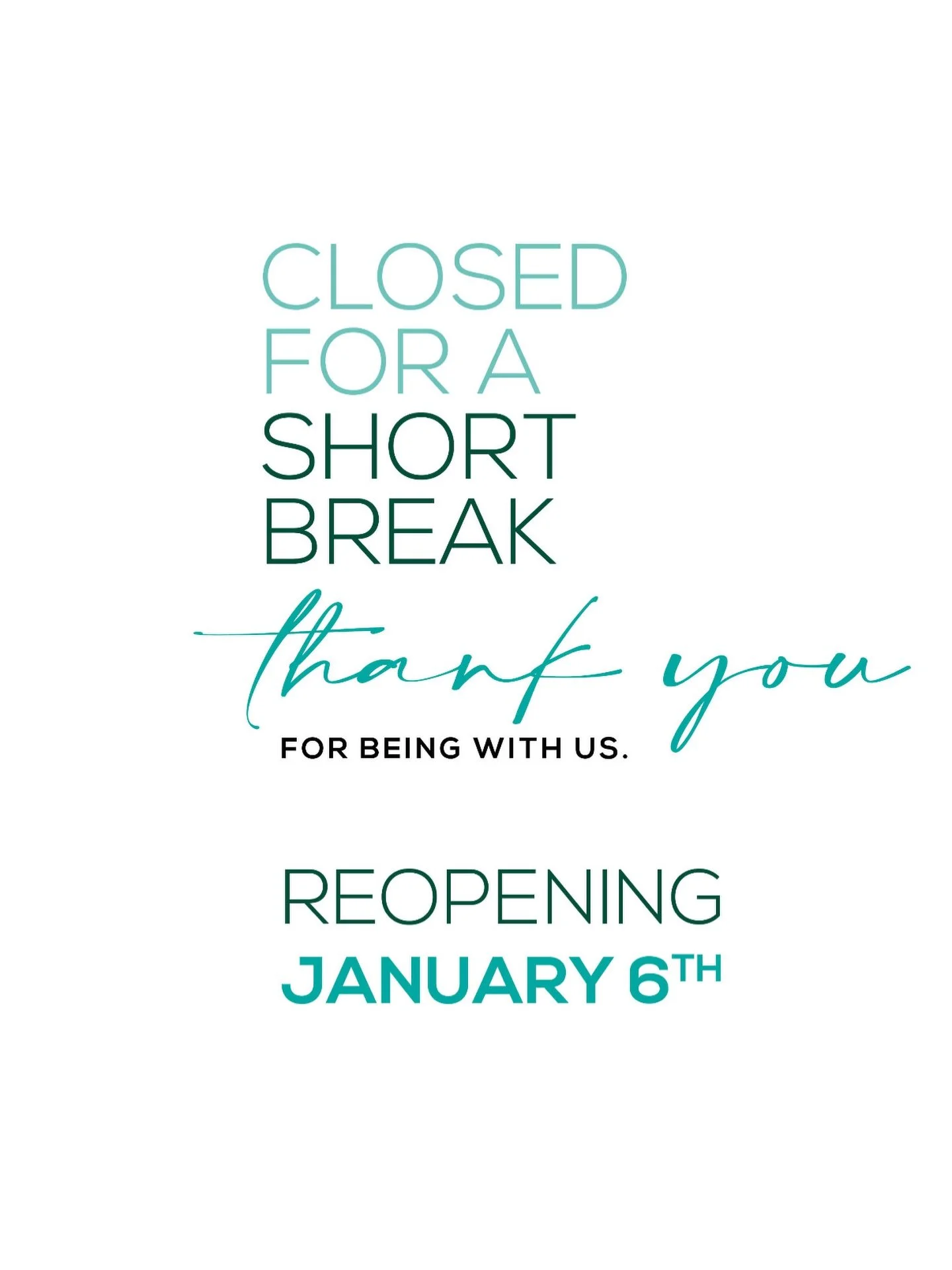 Closed for a short break.

Grateful for you, always. 🩵 
Looking ahead to 2026 with hope and purpose.

Reopening January 6th 

#HaitiBites #Grateful #LookingForward #FromHaitiWithLove