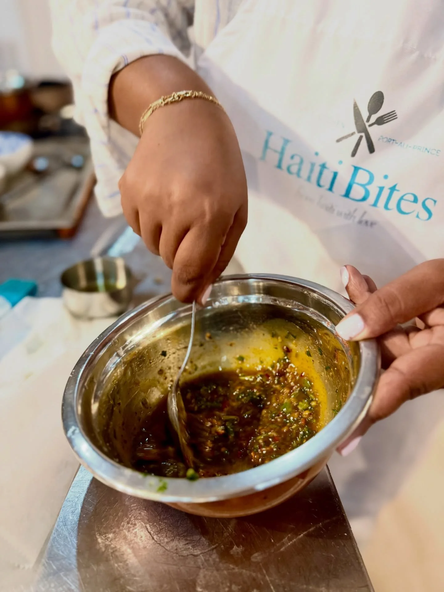It starts with the hands.

Fresh herbs, citrus, spice&hellip;
chermoula coming together, cigars rolled just right, plates built layer by layer.

The kind of cooking you feel as much as you taste. 🇲🇦

#LAtelierHaitiBites #CookingExperience #Moroccan