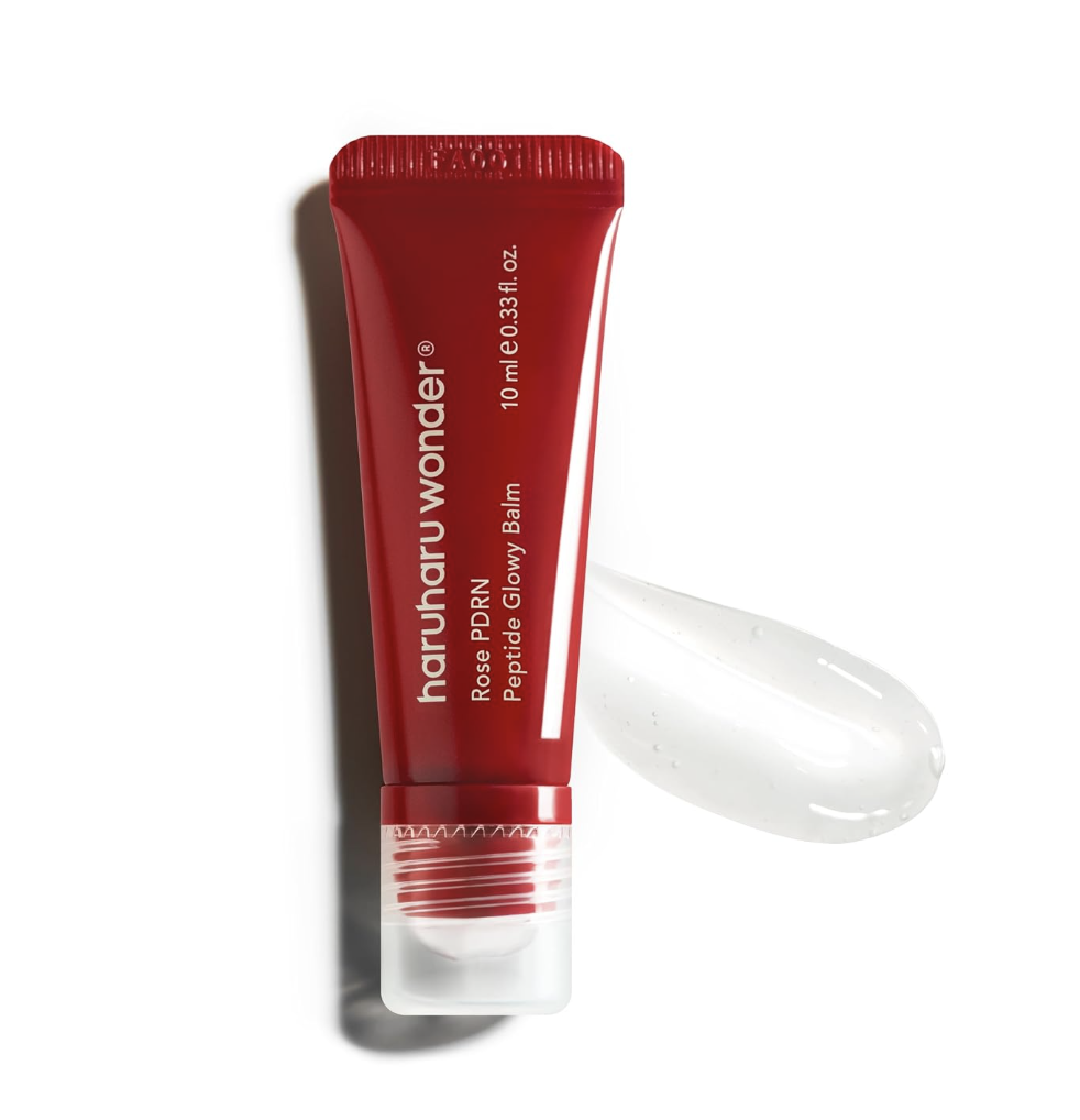 Haruharu Rose PDRN Peptide Glowy Balm for glossy hydrated lips