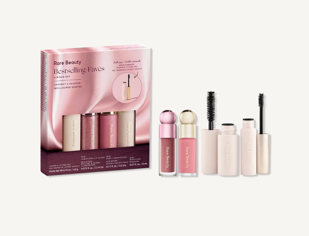 Rare Beauty Bestselling Faves four-piece makeup gift set
