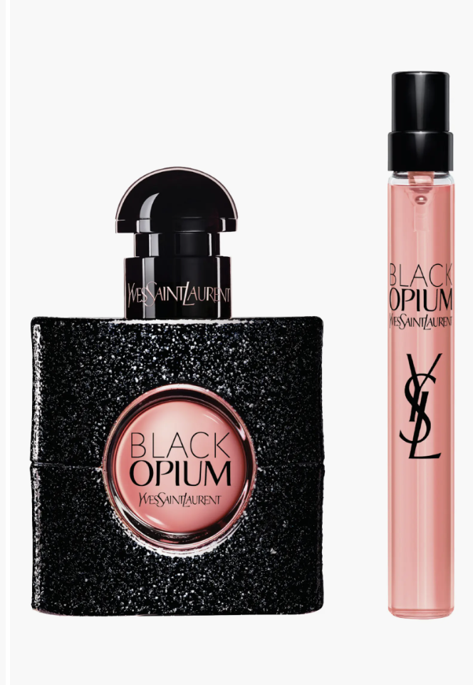 A 3.4-ounce bottle of Miss Dior Blooming Bouquet Eau de Toilette featuring a clear glass design with a silver couture bow on the cap and a pink liquid interior.