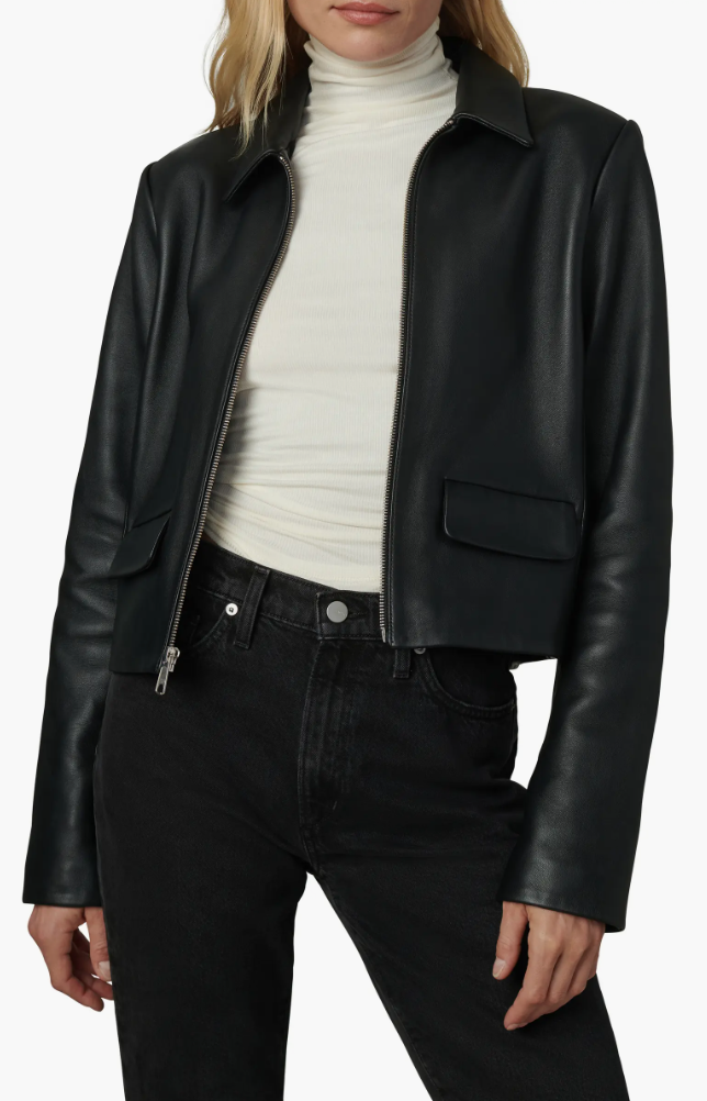 The Dani Michelle Maren Leather Jacket Joe's