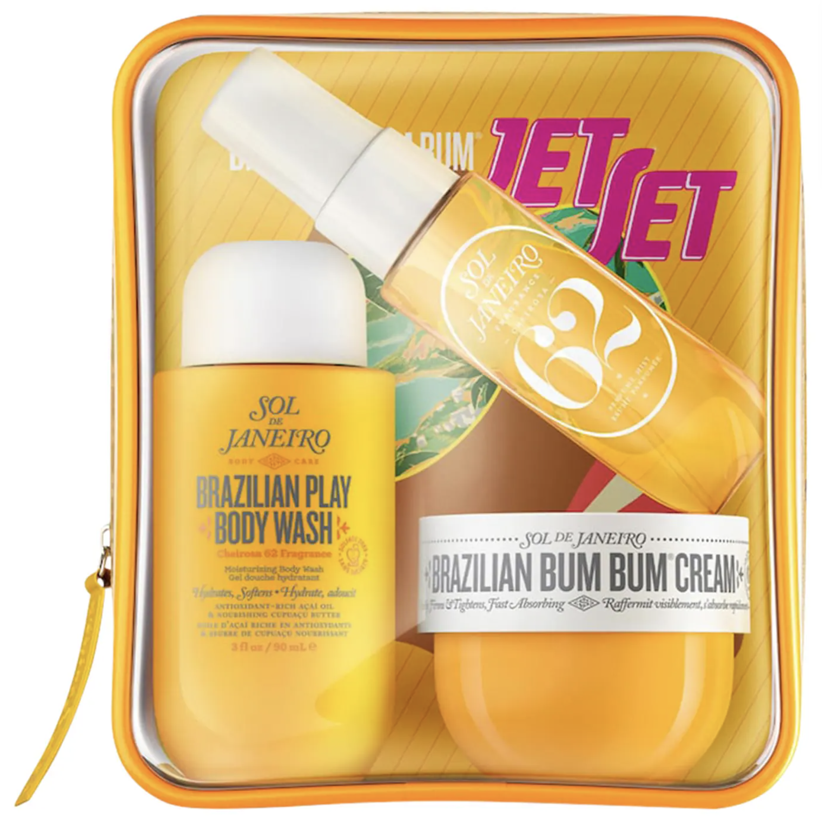Sol de Janeiro Brazilian Bum Bum Jet Set with travel-size body care products