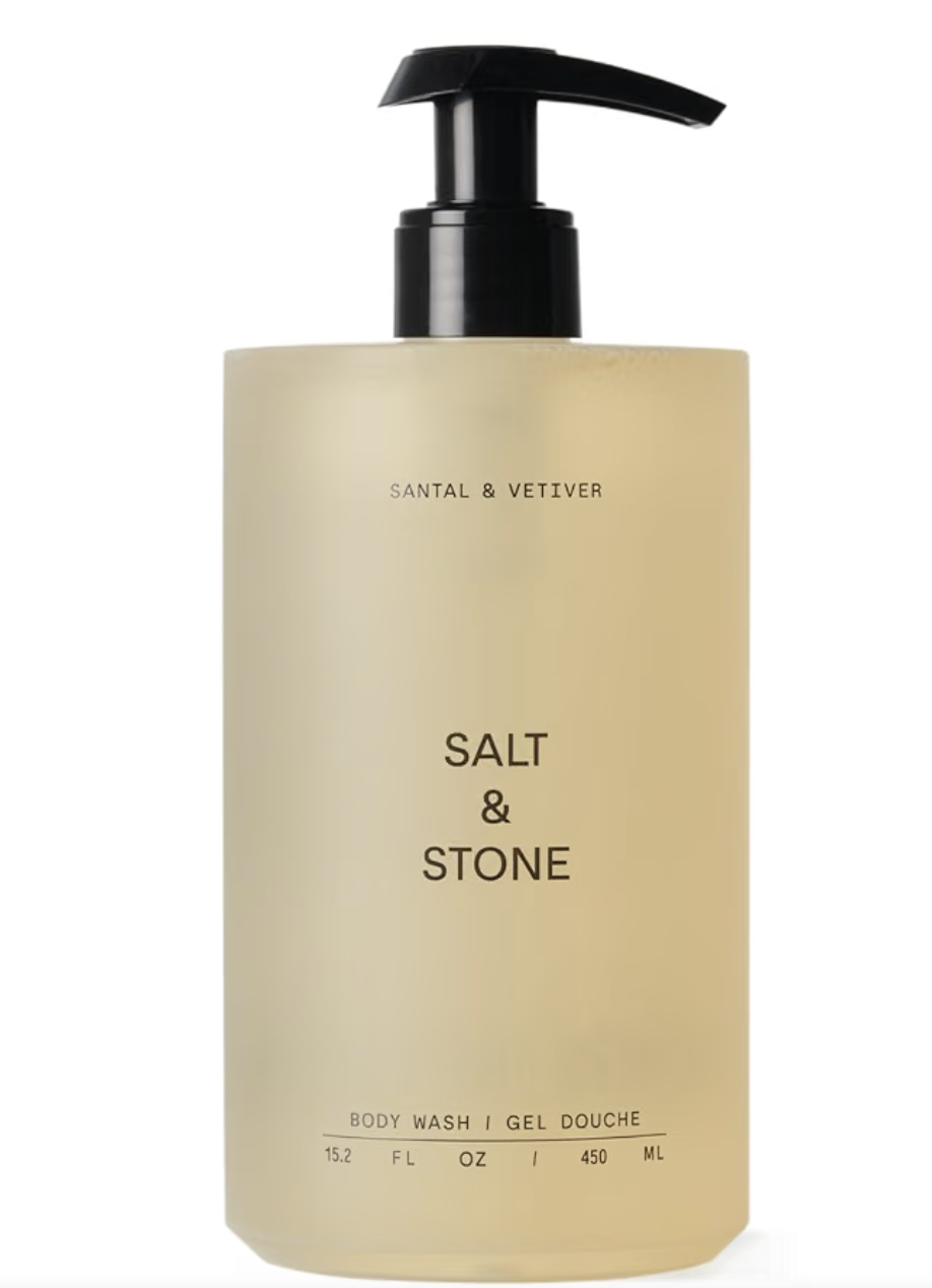 Salt & Stone Santal & Vetiver body wash bottle