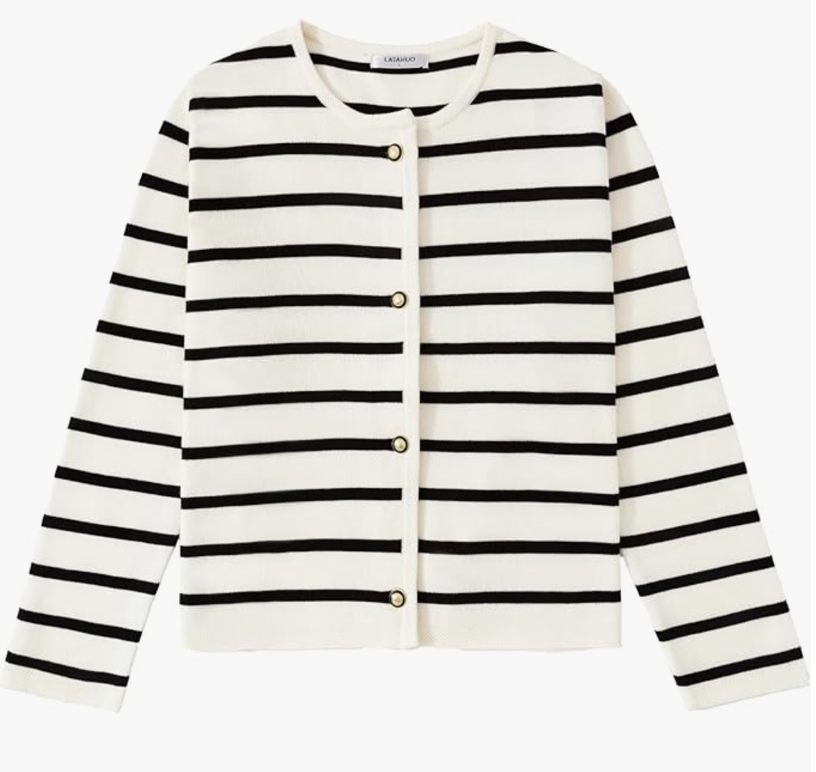 Striped Cardigan Sweater