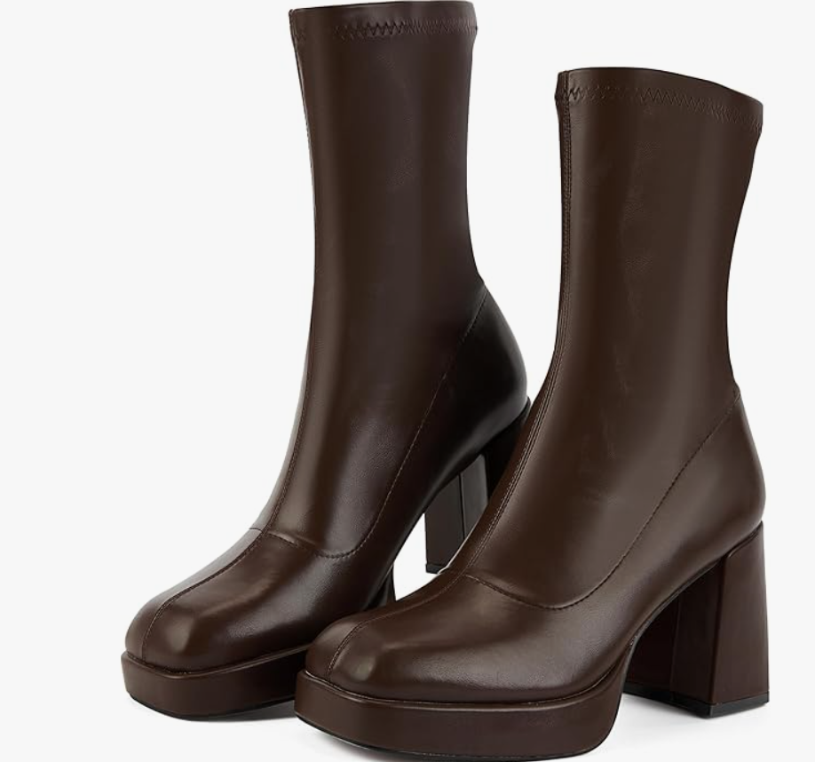 Chunky Heel Ankle Boots