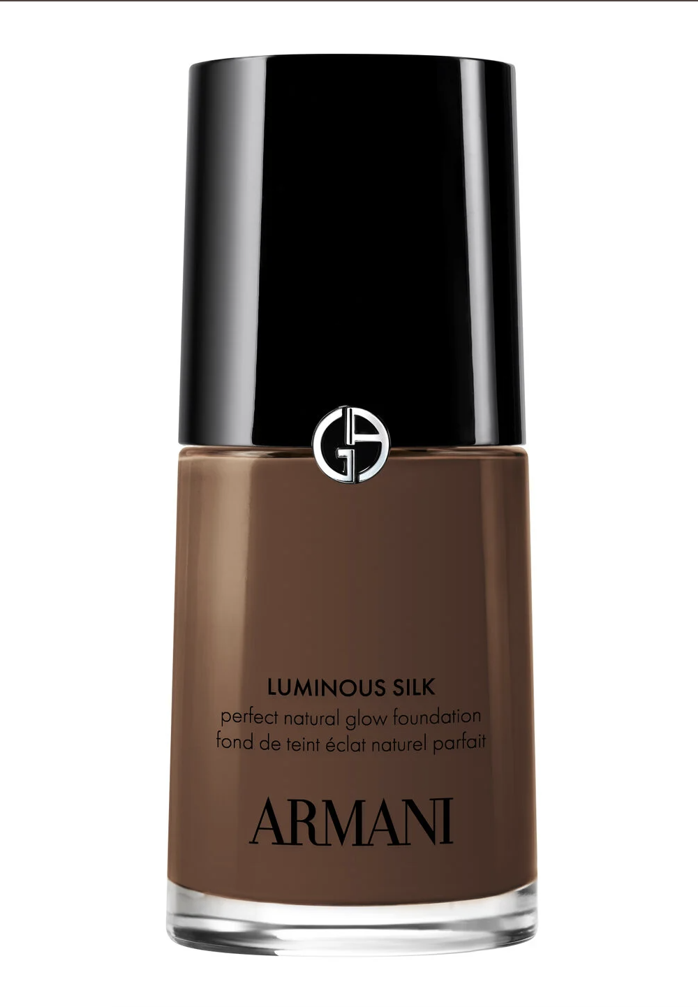 Armani Beauty Luminous Silk Foundation glass pump bottle.
