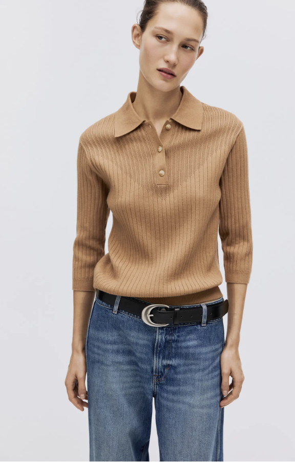 H and M knit top from Nordstrom in a fall-ready color