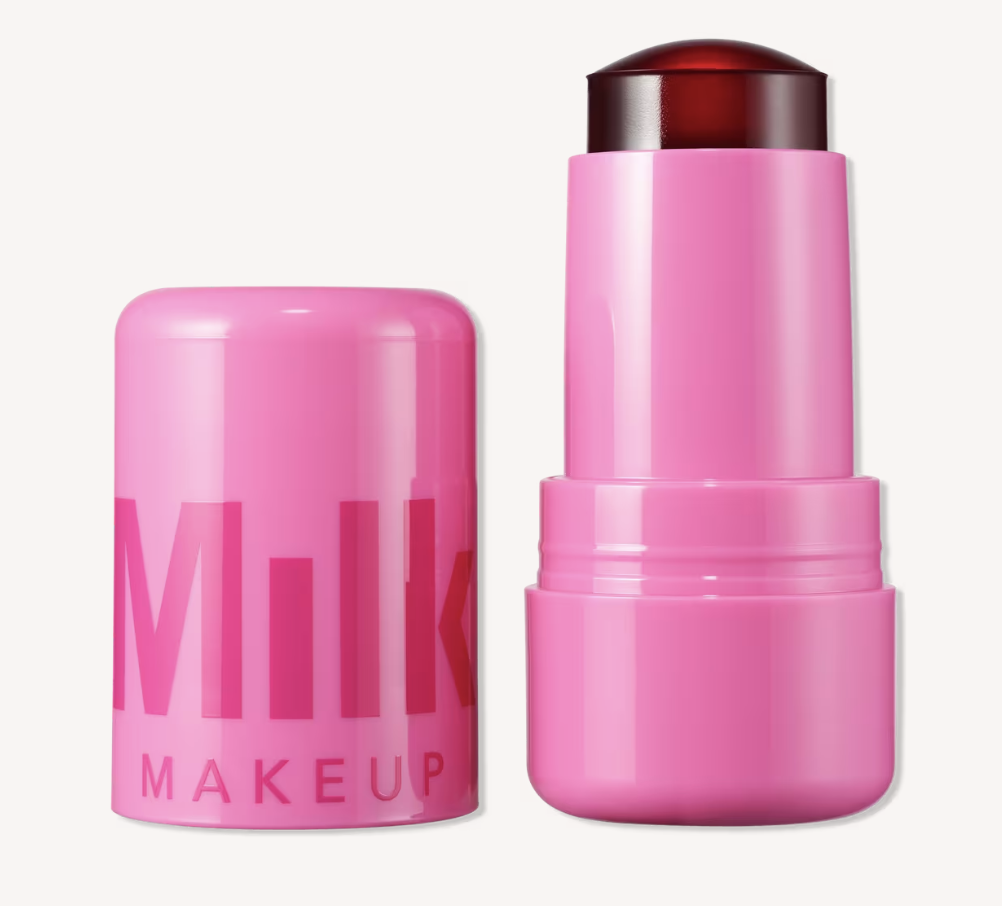 MILK MAKEUP Cooling Water Jelly Tint stick for stained cheeks and lips.