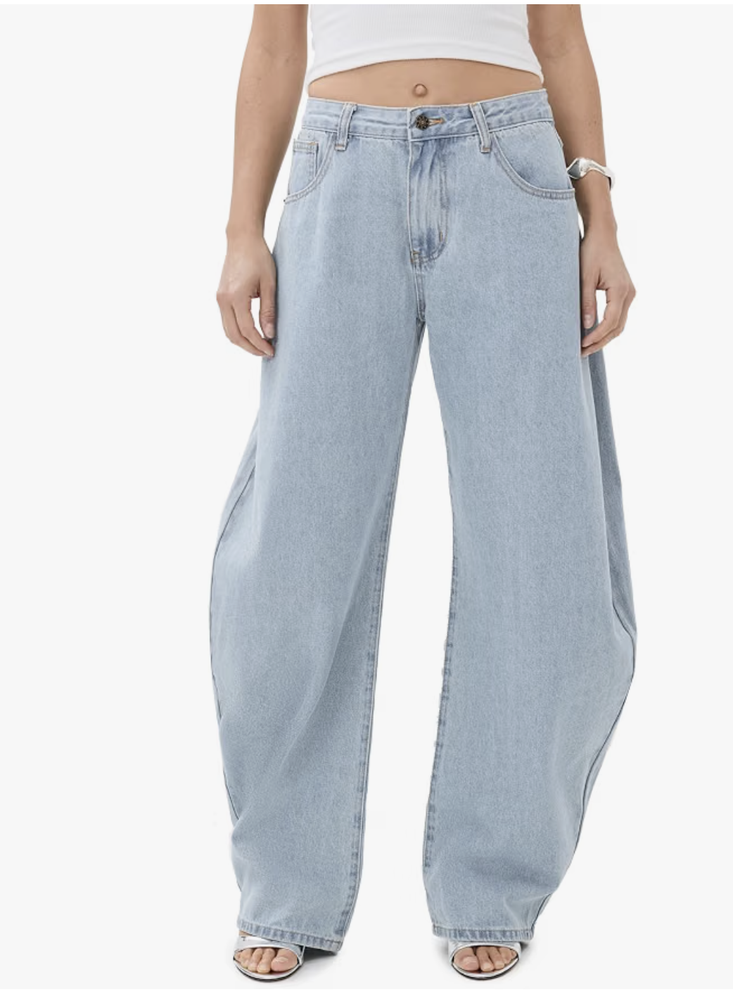 Lioness Women's Horseshoe Jeans in a light wash