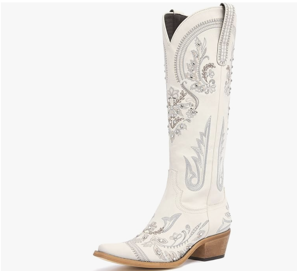 Cowboy Boots for Women Embroidered Rhinestones