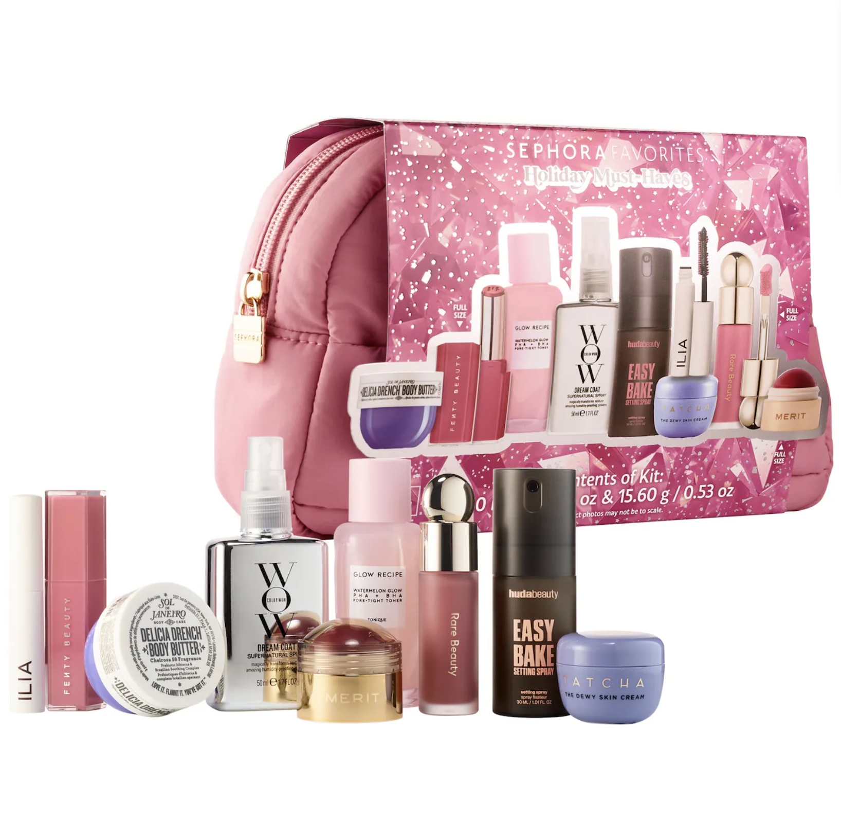 Sephora Favorites Holiday Must-Haves beauty gift set with makeup and skincare minis
