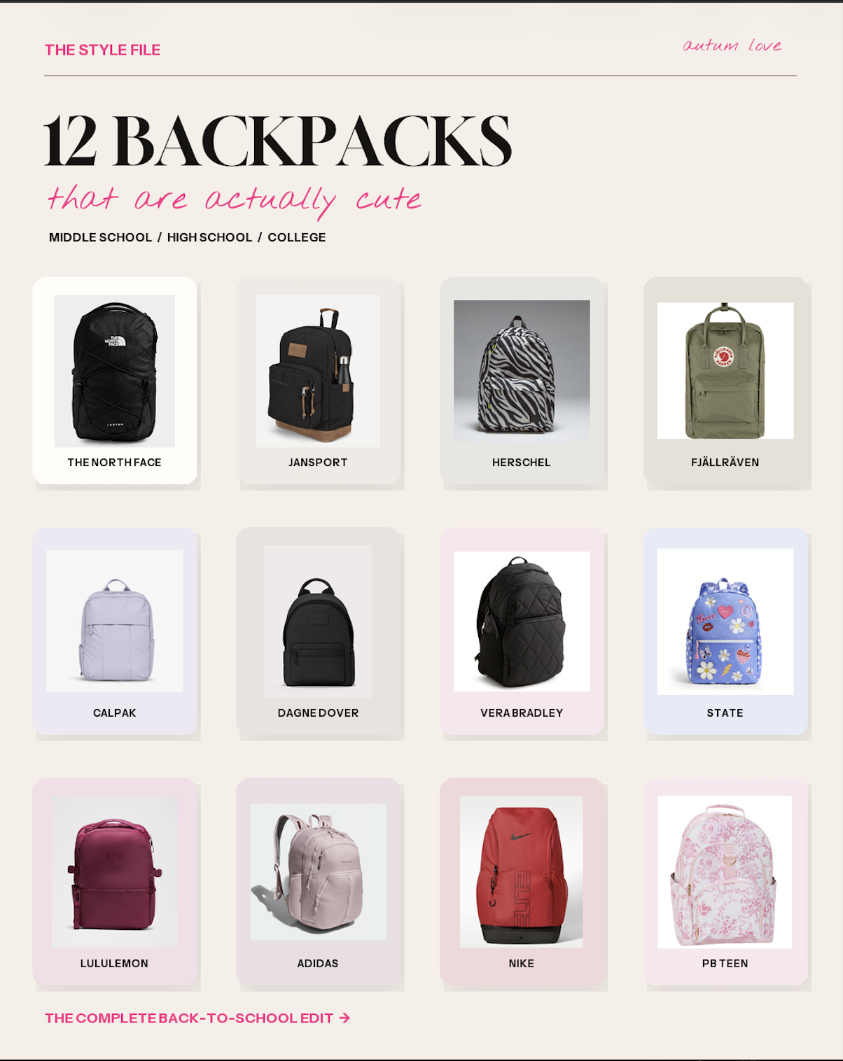 I Went Looking for Cute Back-to-School Backpacks and These 12 Made the Cut