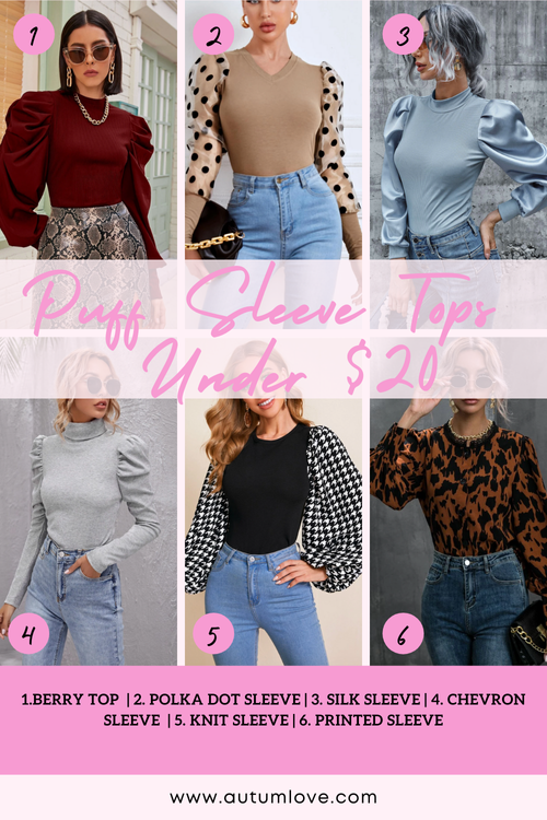 5 ways to style a puff sleeve top