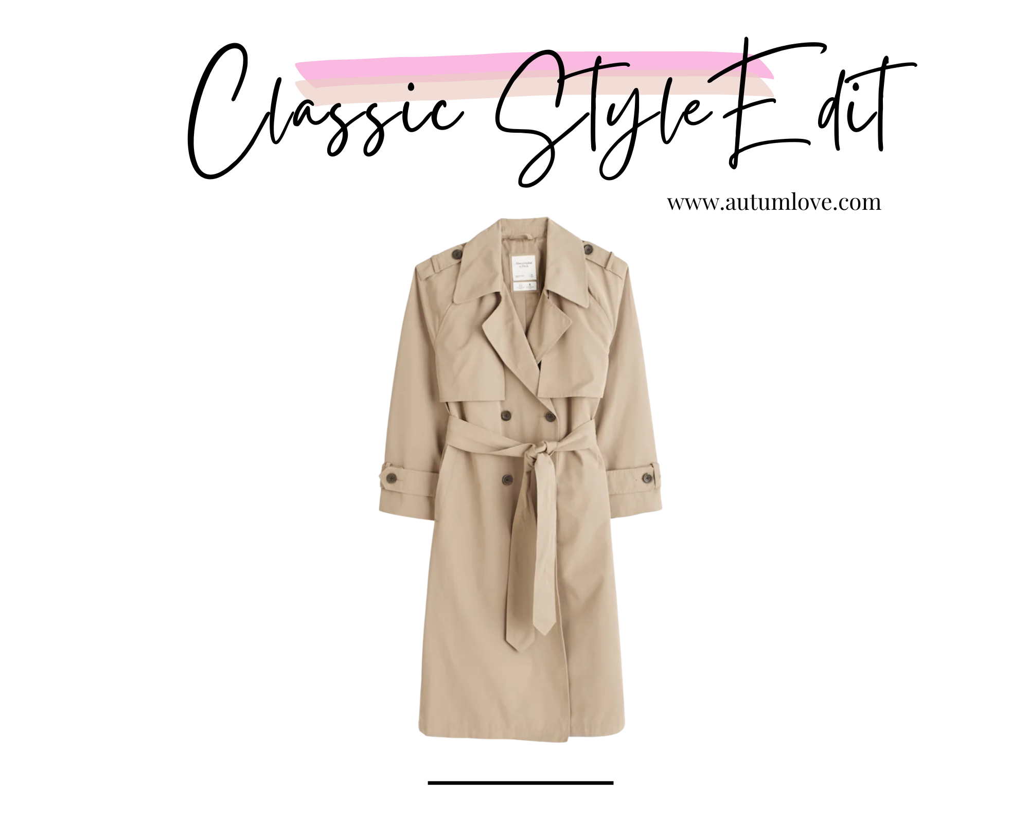 Classic Style Trench Coat