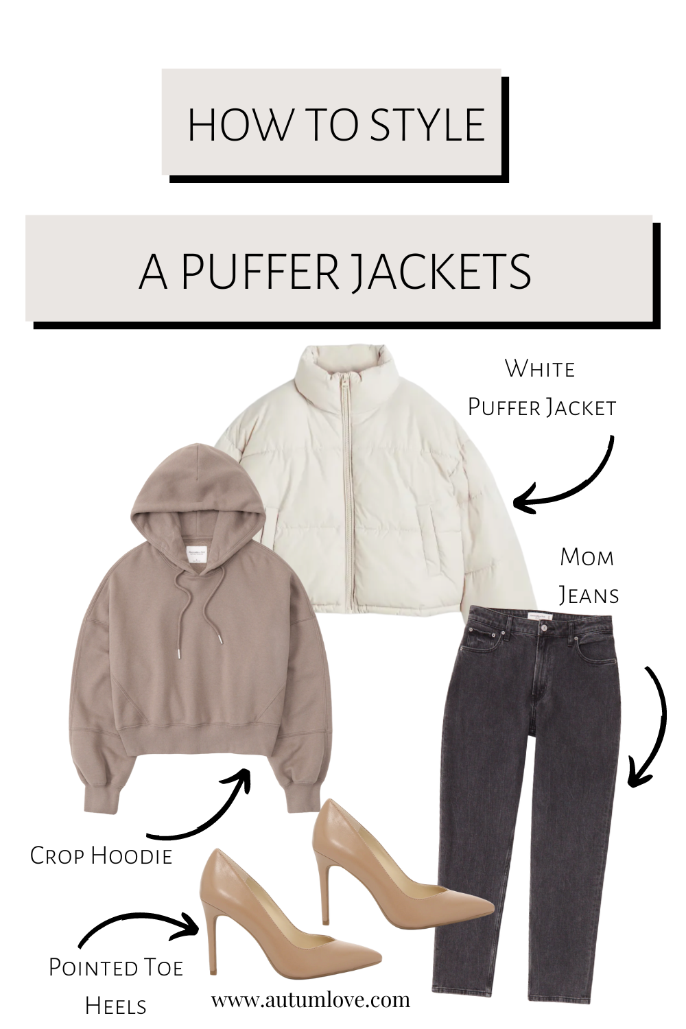 5 Ways To Style A Crop Puffer Jacket This Fall — Autum Love