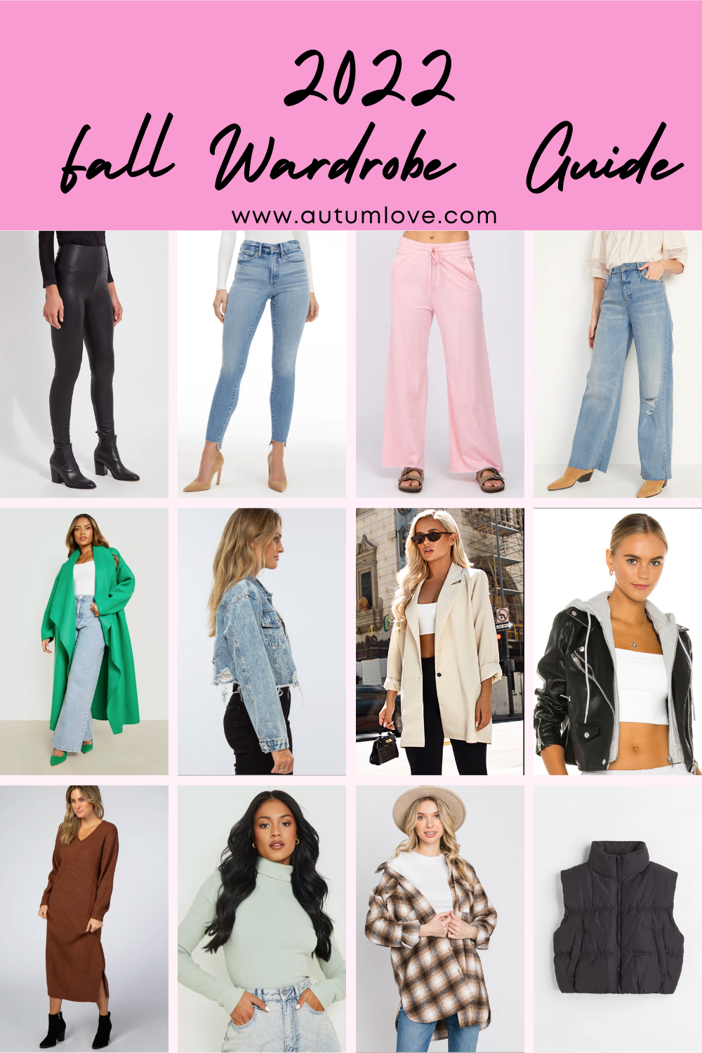 Fall Closet Essentials + Fall Outfit ideas + Free Printable Style