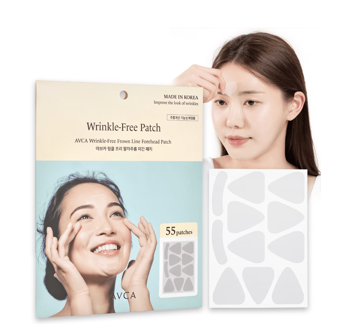 AVCA Wrinkle Repair Patches for forehead and smile lines