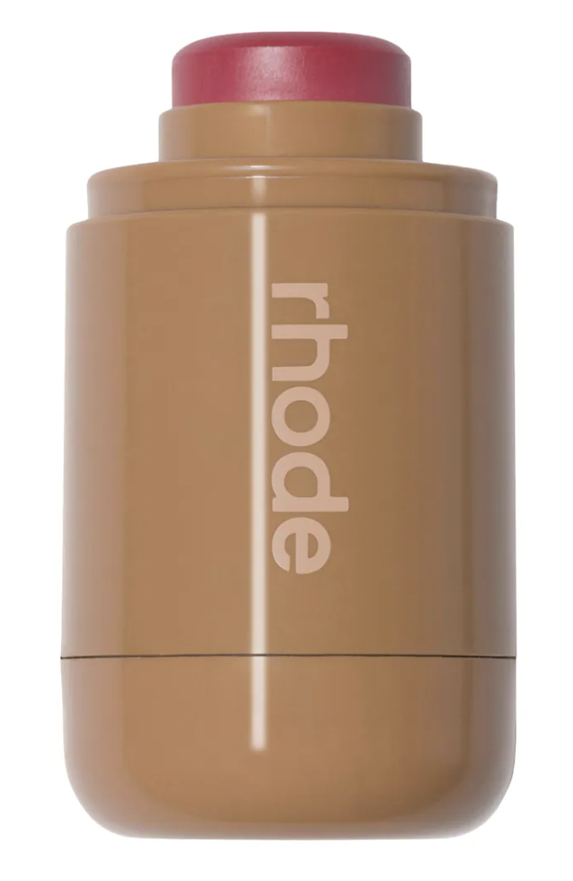 Rhode Pocket Blush cream stick in compact rounded packaging.