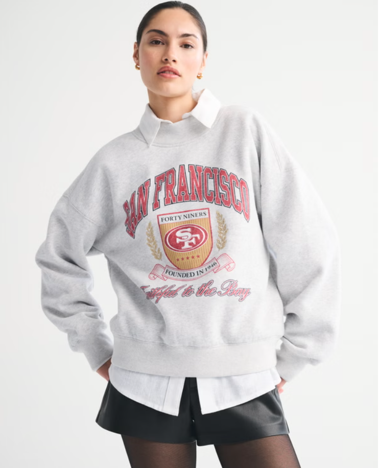 San Francisco 49ers Sunday Mockneck Crew