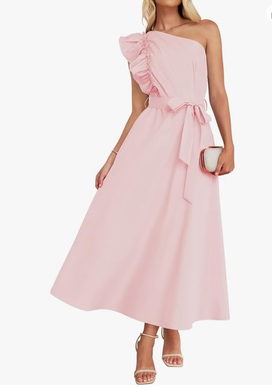 Summer One Shoulder Ruffle Dress