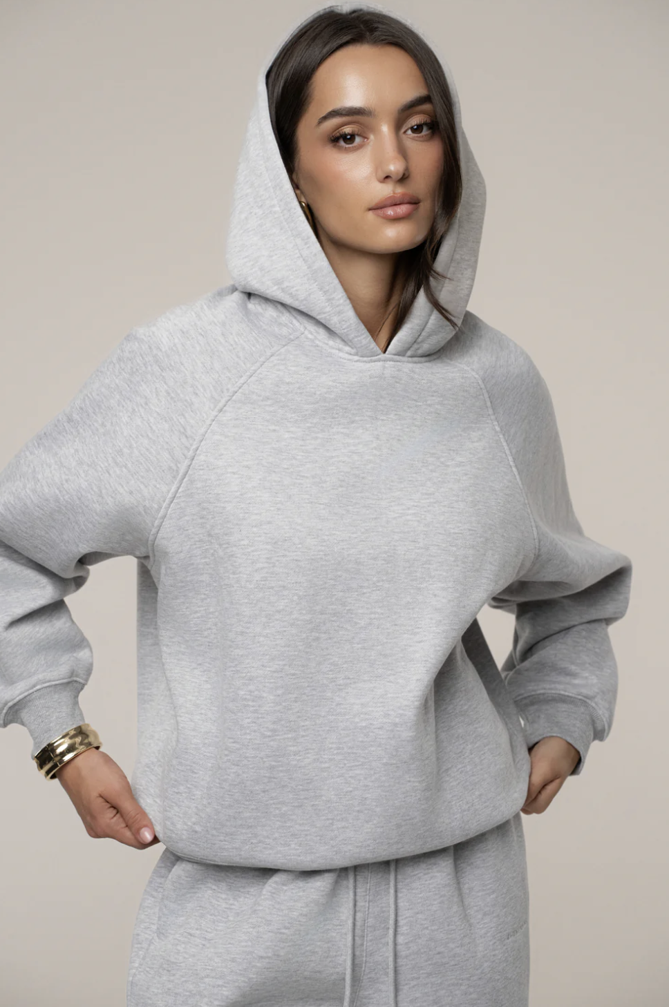 Heather Grey JLUXLABEL Logo Pullover Hoodie