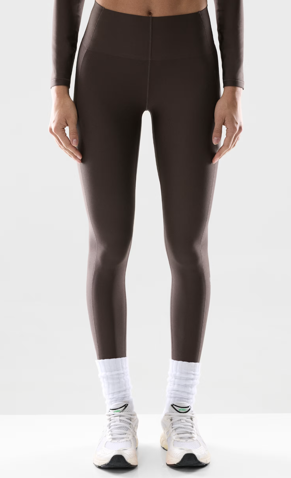 Women’s black thermal leggings for layering under winter clothes