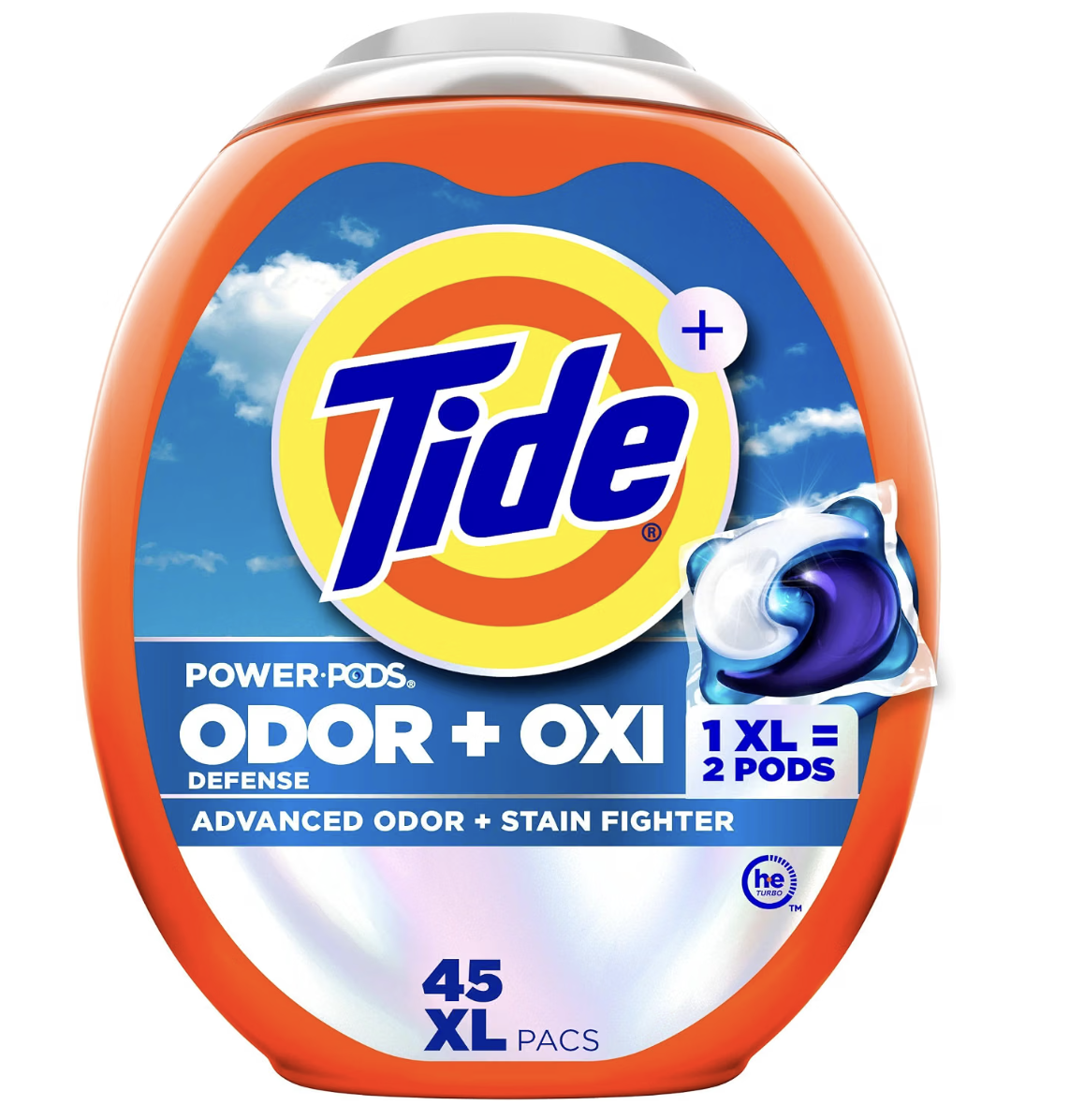 Tide Odor Defense plus Oxi laundry detergent pacs