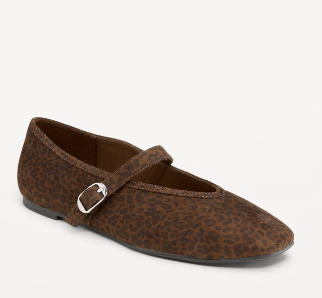 Old Navy Mary Jane Ballet Flats, studio product photo.