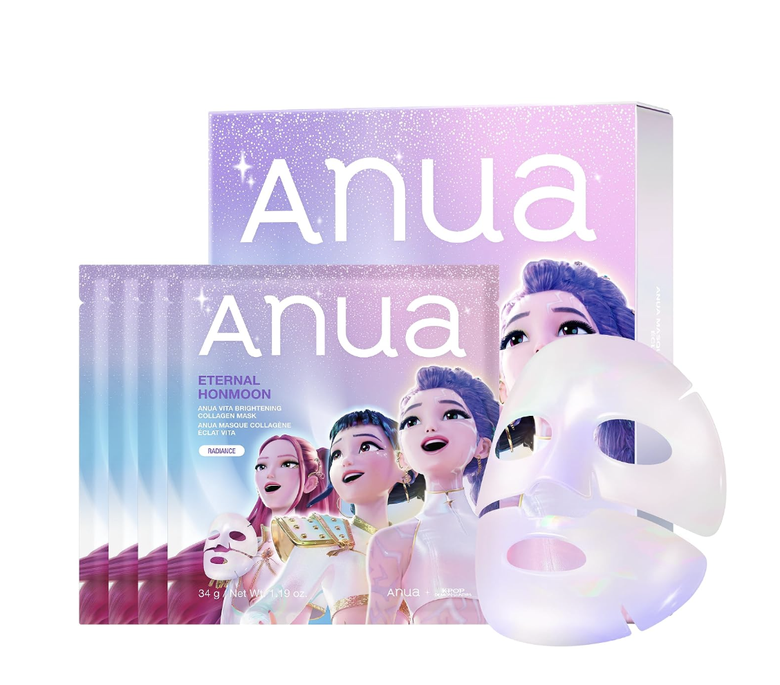 Anua Vita Collagen Hydrogel Face Mask four-pack for a glass-skin look