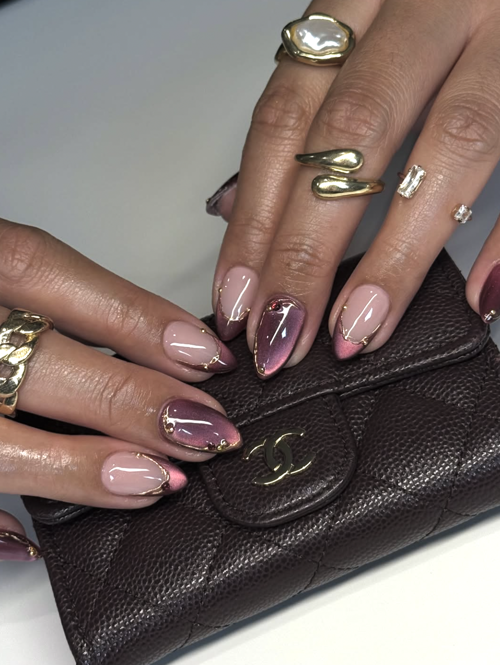 2026 nail trends: Glass French tip manicure with a glossy finish for a modern, refined look.