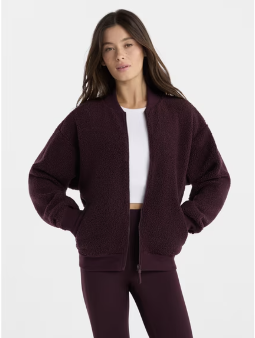 Avia high pile bomber jacket from Walmart's October 2026 new arrivals