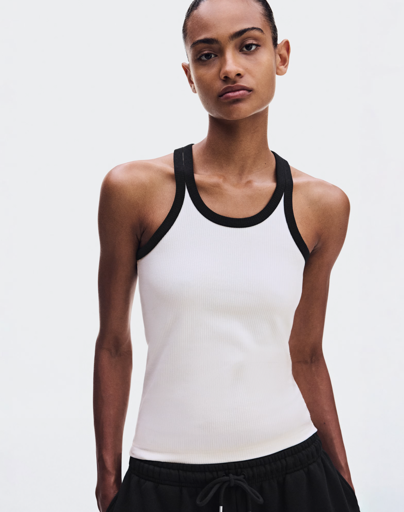 Studio Long-T and All-Day Ribbed Tank from Zendaya and Law Roach’s On collection.