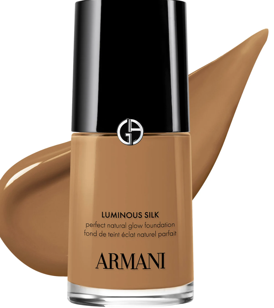 Best skin-like foundation for textured skin: Armani Beauty Luminous Silk for a natural, blurring glow.