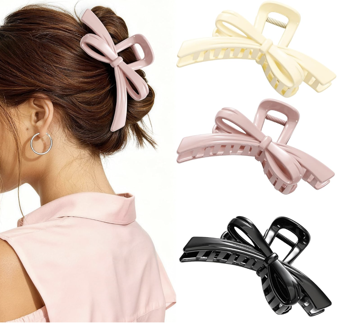 3PCS Bow Hair Clips