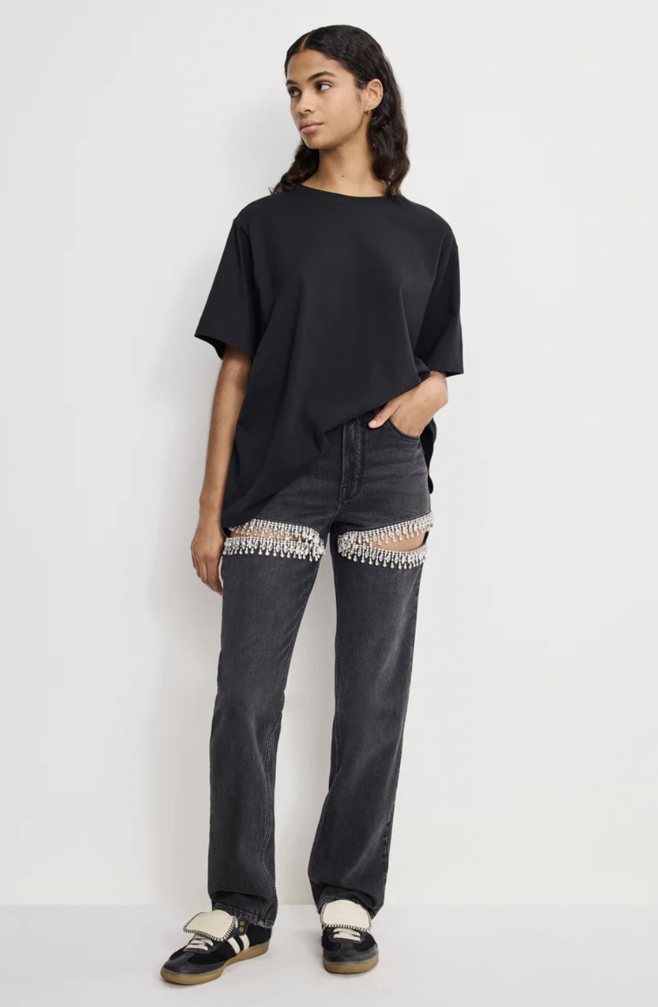 $189.00 Good Icon Straight Diamond Jeans