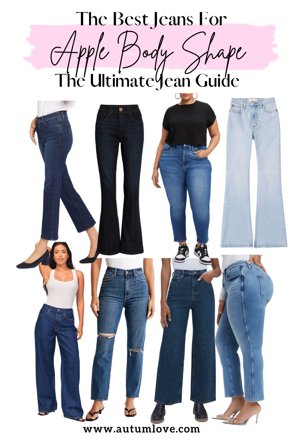 Best Jeans For Apple Shape In 2023- Top 10 New Jeans For Apple Shapes  Review 