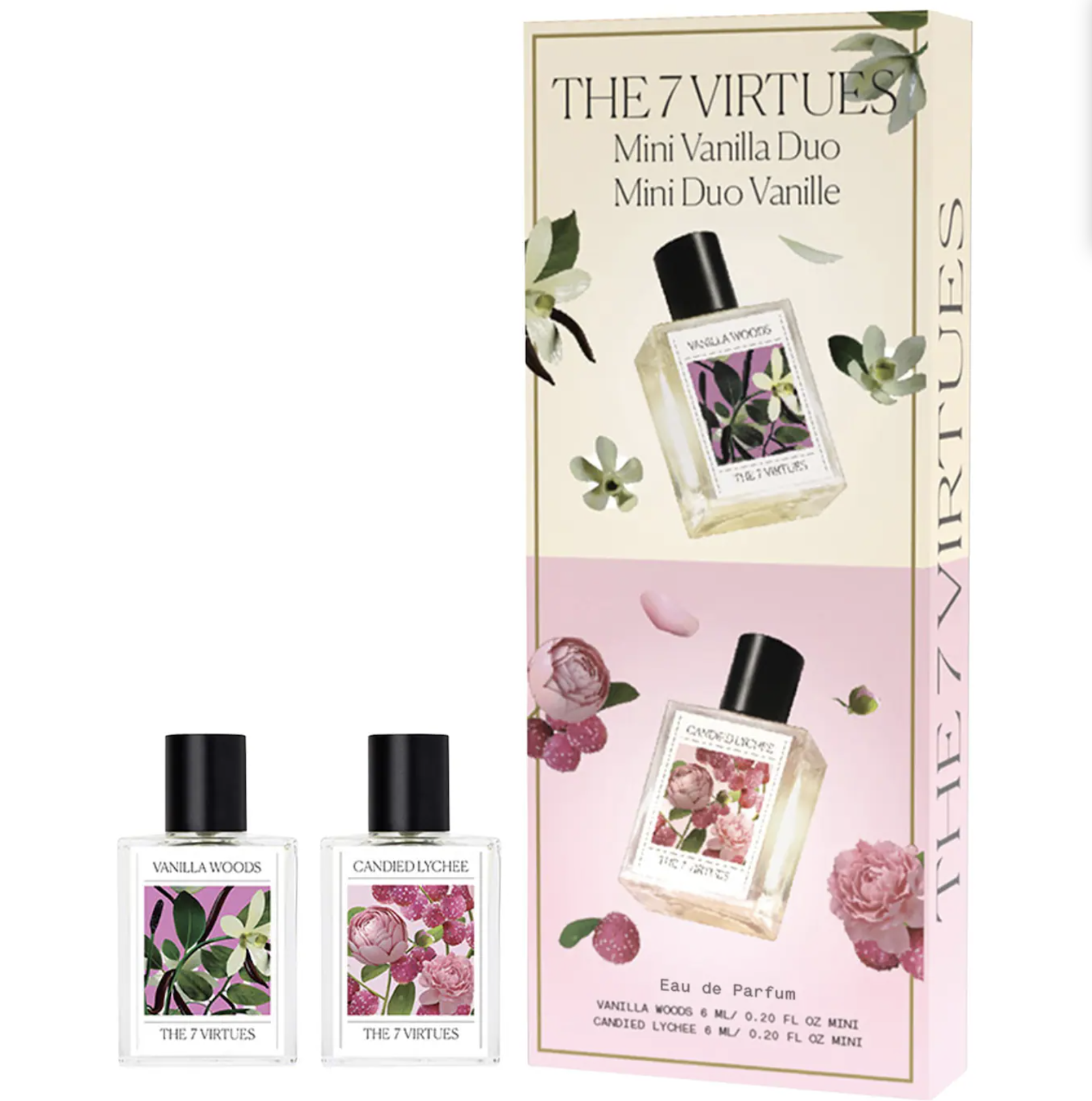 The 7 Virtues mini vanilla perfume duo gift set